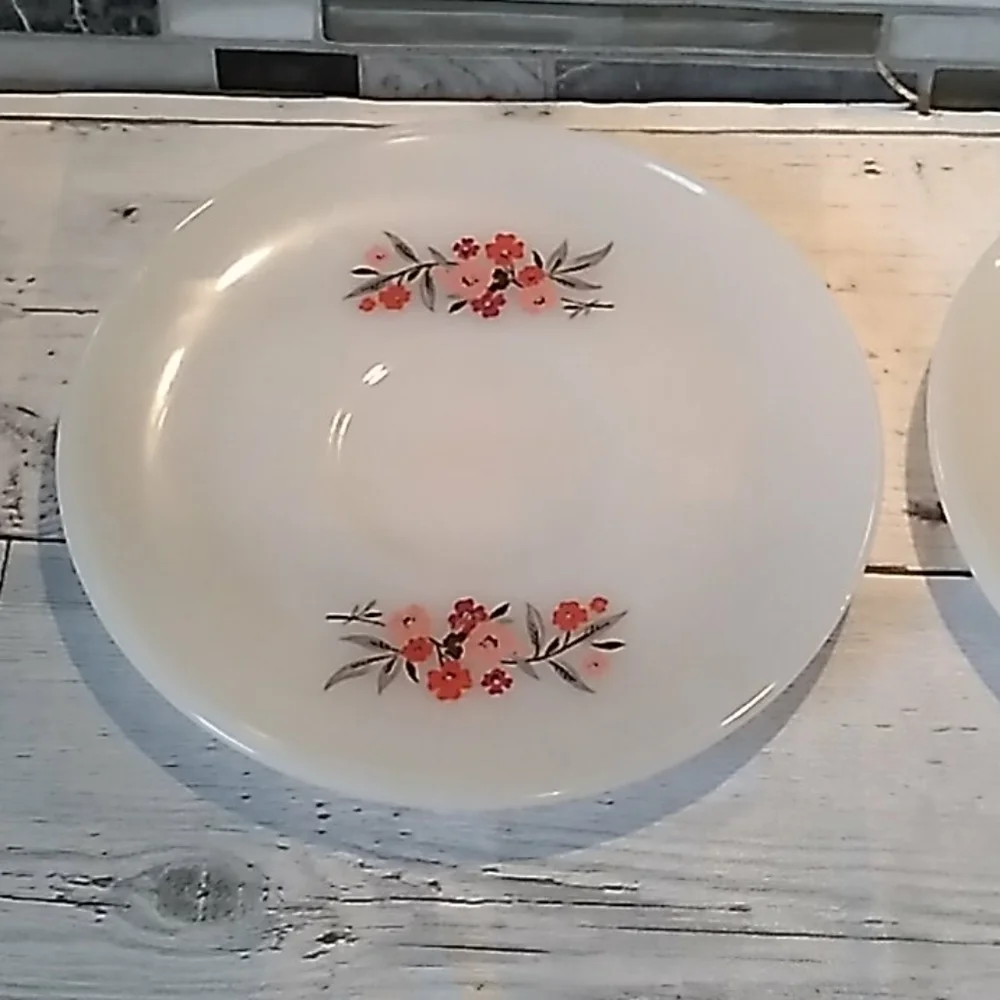 Fire king vintage Primrose saucers set of 2